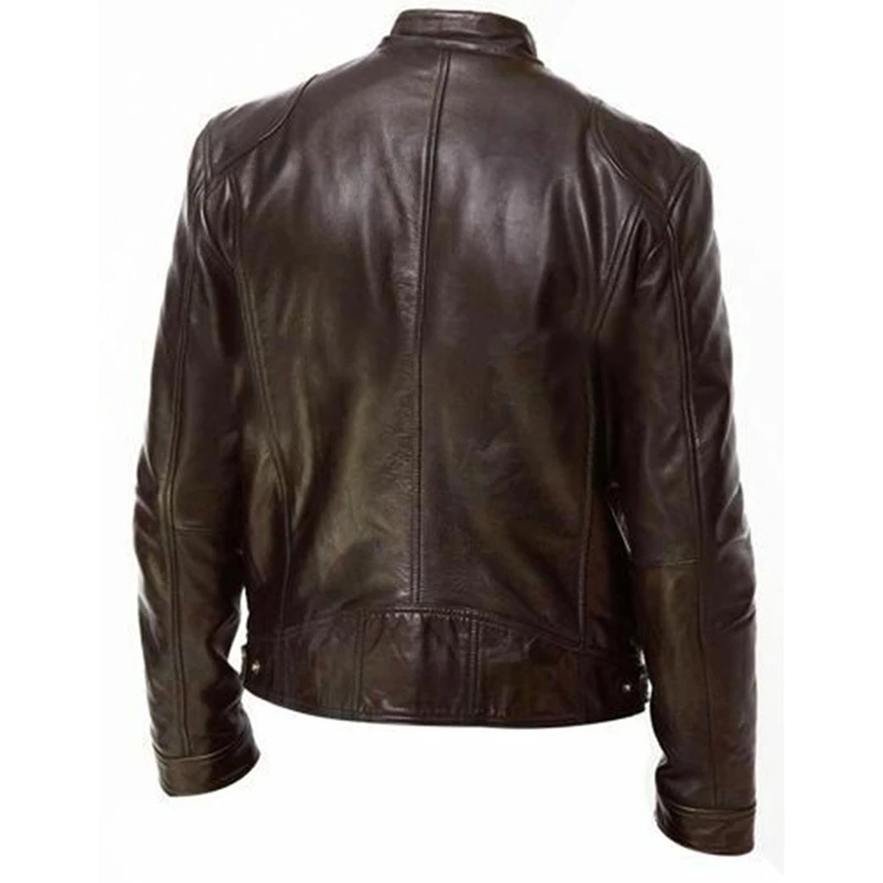 Mens leather jackets and coats - Bistre (1)